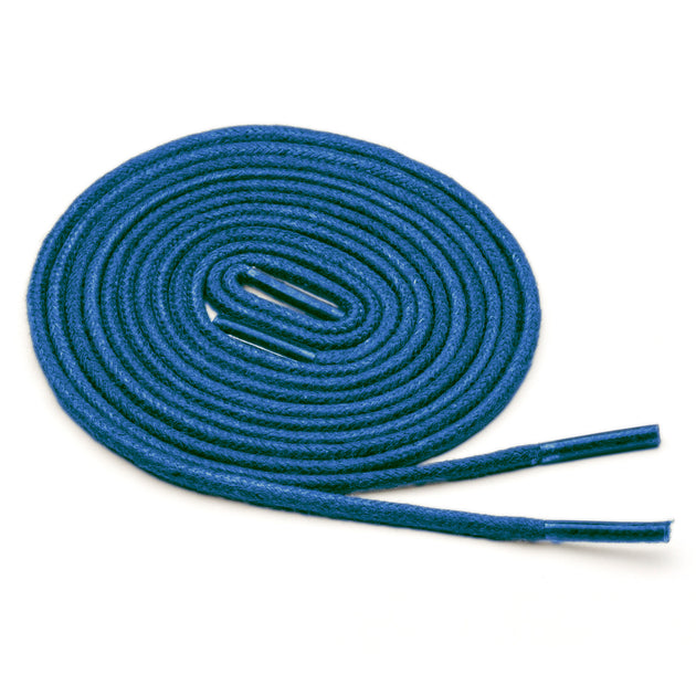 Cobalt Blue Thin Waxed Cotton Shoe Laces – Benchmark Basics