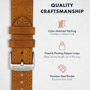 Crazy Horse Leather Quick Release | Sand