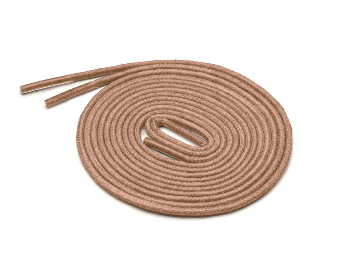 Extra Thin Waxed Cotton Laces (2 Pairs) | Tan