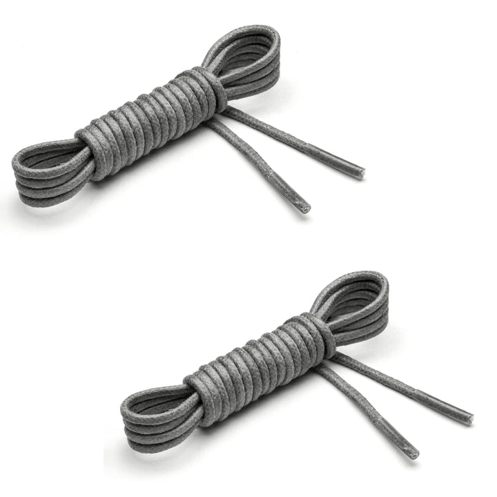 Extra Thin Waxed Cotton Laces (2 Pairs) | Slate Grey