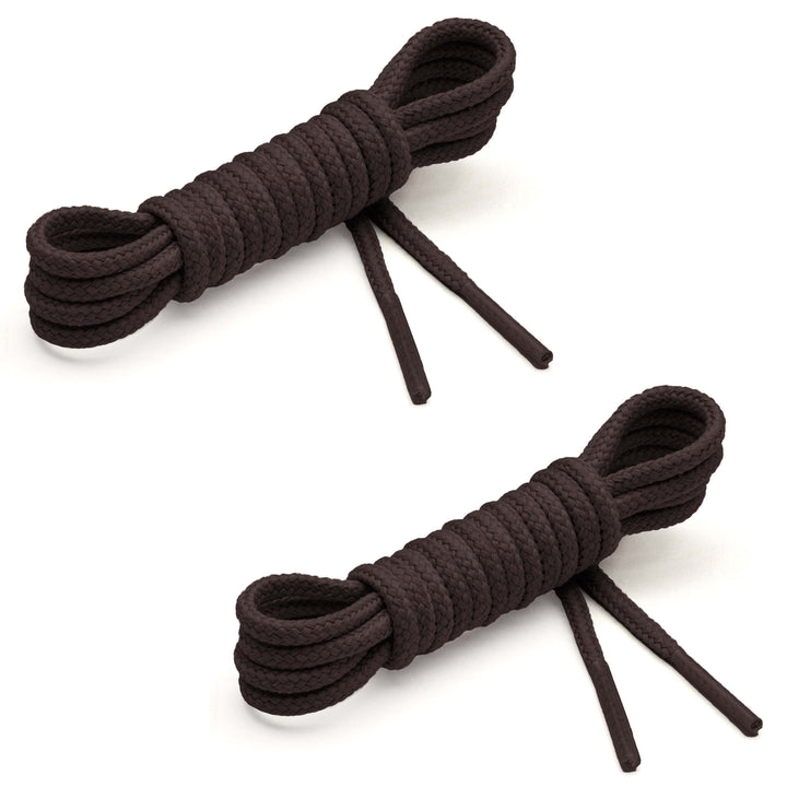 Standard Waxed Laces (2 pairs) | Dark Brown