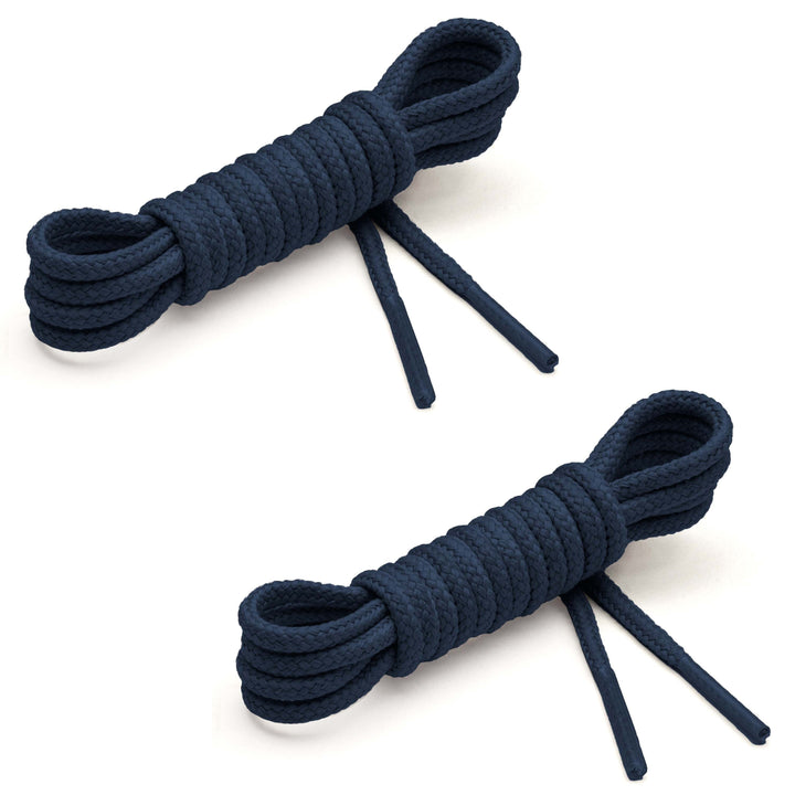 Standard Waxed Laces (2 Pairs) | Navy Blue