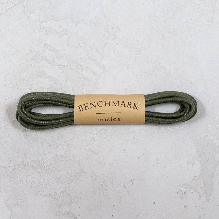 Thin Waxed Cotton Laces (2 Pairs) | Army Green