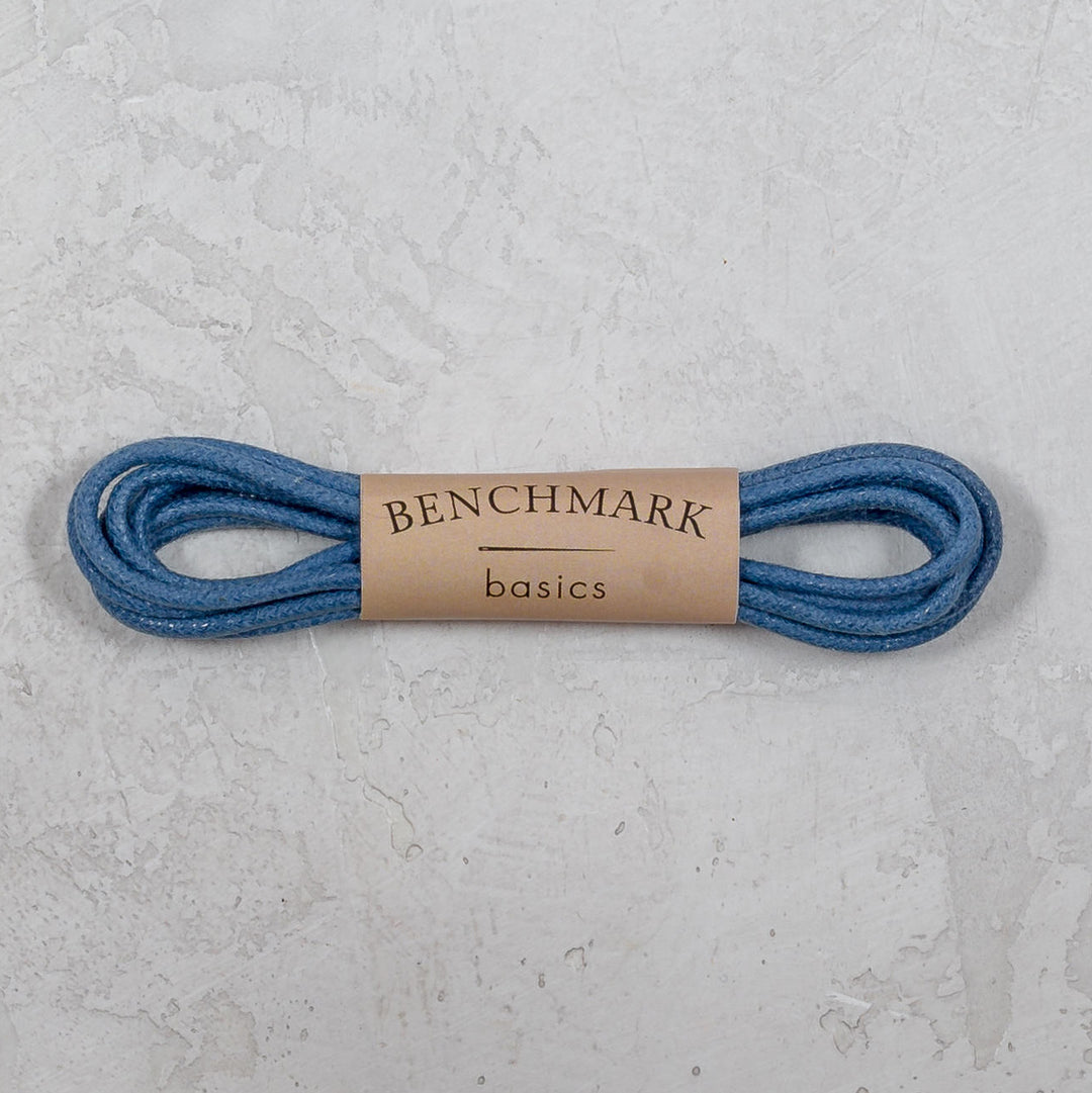 Thin Waxed Cotton Laces (2 Pairs) | Cobalt