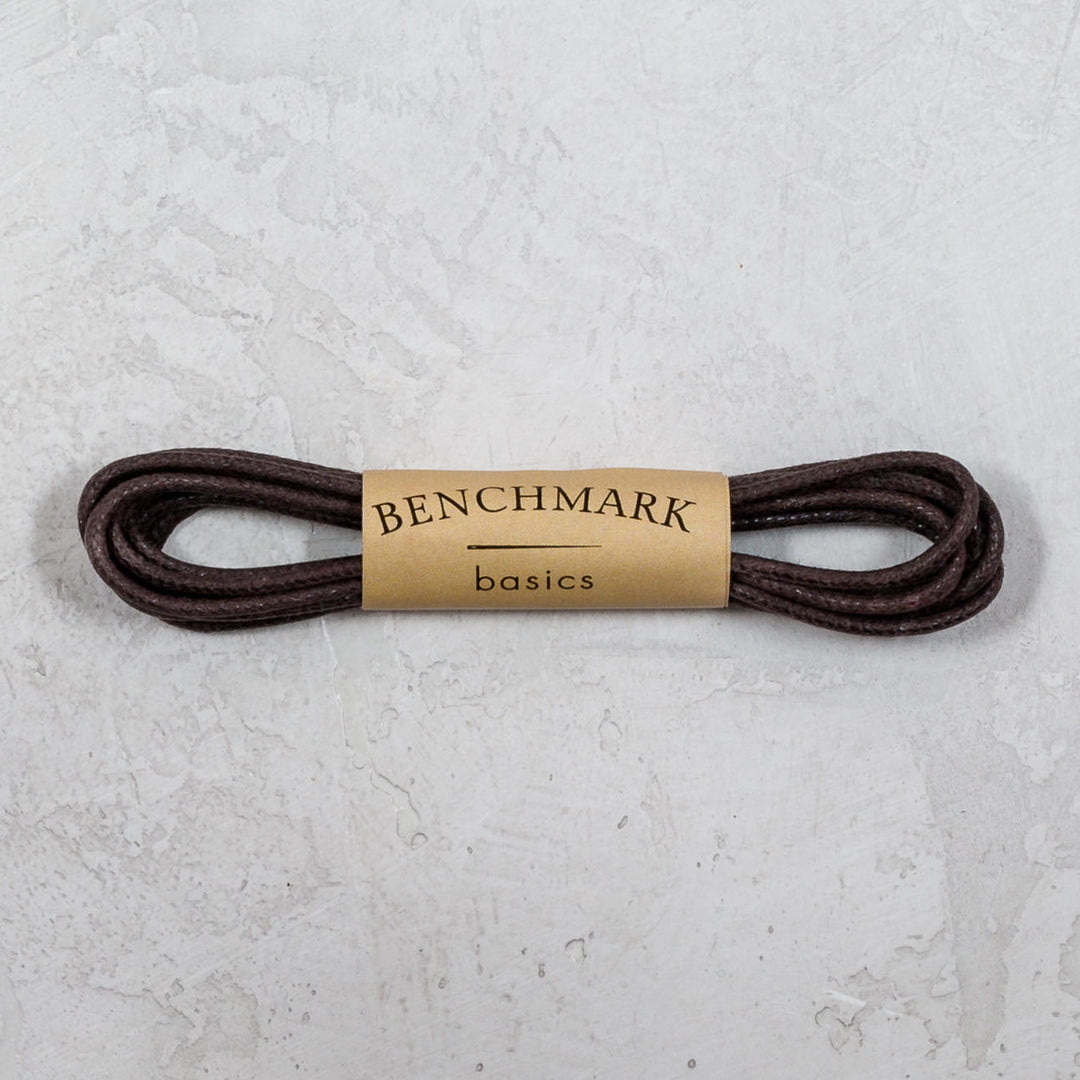 Thin Waxed Cotton Laces (2 Pairs) | Dark Brown