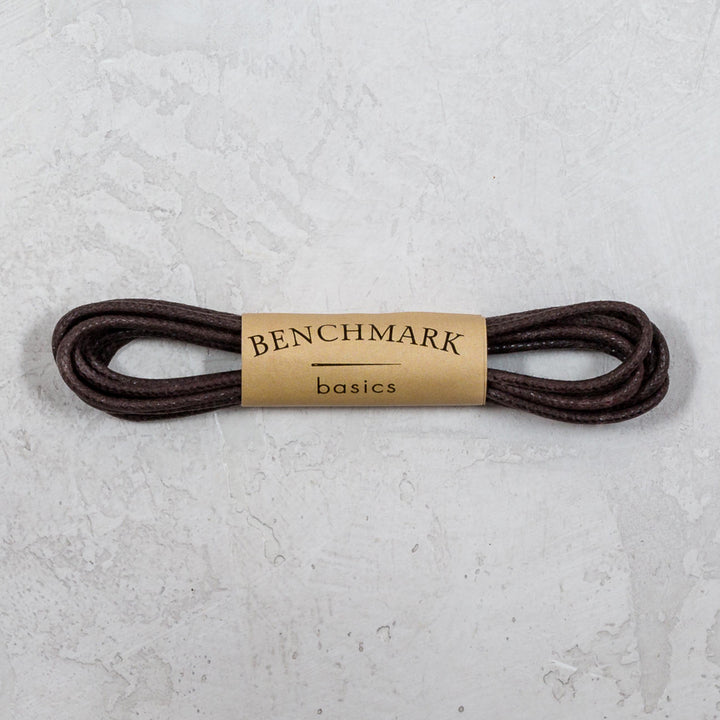 Thin Waxed Cotton Laces (2 Pairs) | Dark Brown