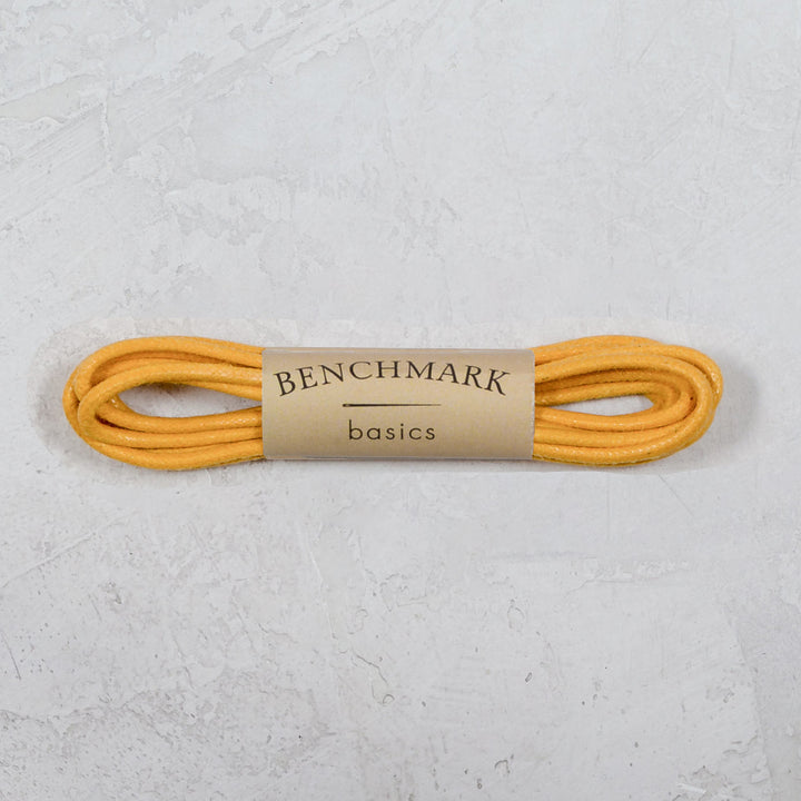Thin Waxed Cotton Laces (2 Pairs) | Lemon