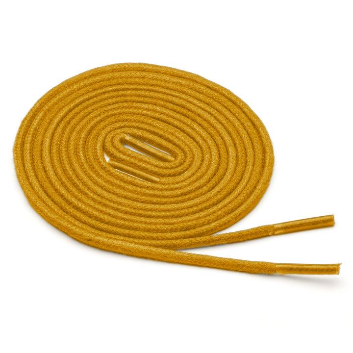 Thin Waxed Cotton Laces (2 Pairs) | Lemon