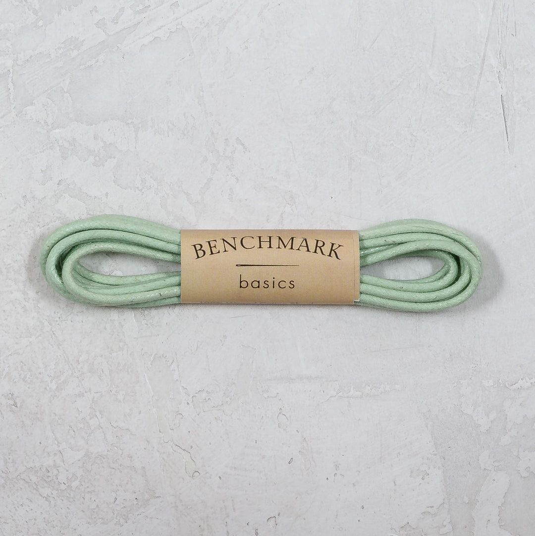 Thin Waxed Cotton Laces (2 Pairs) | Mint Green