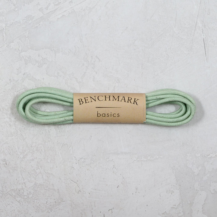 Thin Waxed Cotton Laces (2 Pairs) | Mint Green