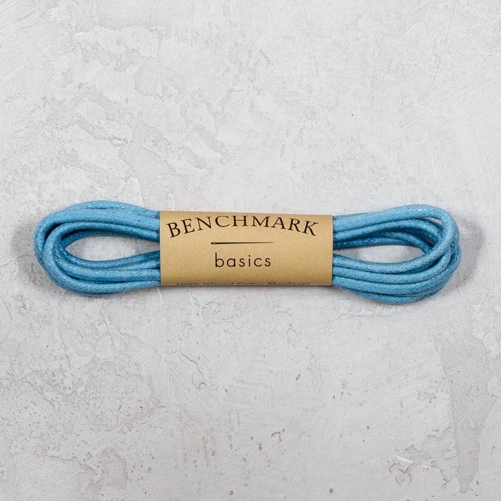 Thin Waxed Cotton Laces (2 Pairs) | Sky Blue