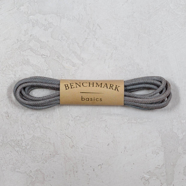 Thin Waxed Cotton Laces (2 Pairs) | Slate Grey