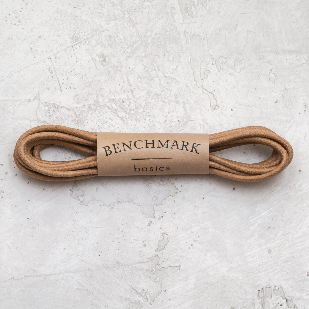 Thin Waxed Cotton Laces (2 Pairs) | Tan