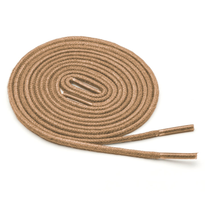 Thin Waxed Cotton Laces (2 Pairs) | Tan