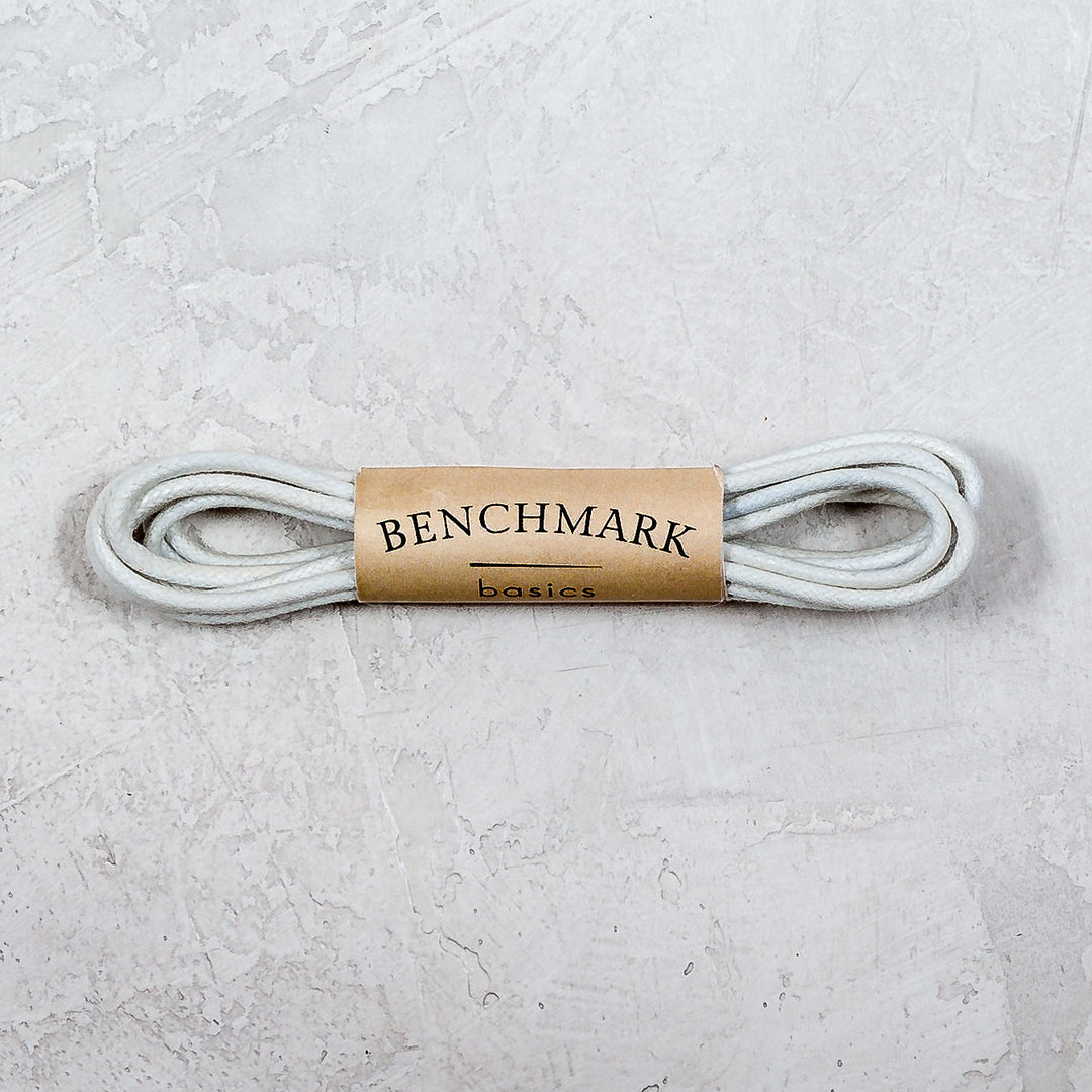 Thin Waxed Cotton Laces (2 Pairs) | White