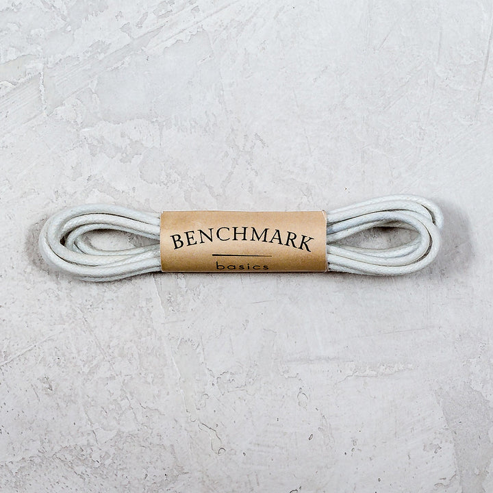Thin Waxed Cotton Laces (2 Pairs) | White