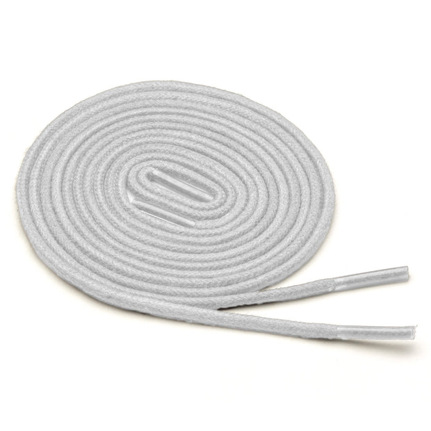 Thin Waxed Cotton Laces (2 Pairs) | White