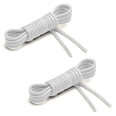 Thin Waxed Cotton Laces (2 Pairs) | White