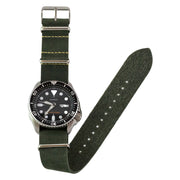 dark-green-oiled-leather-nato-watchband-on-watch