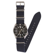navy-blue-oiled-leather-nato-watchband-on-watch