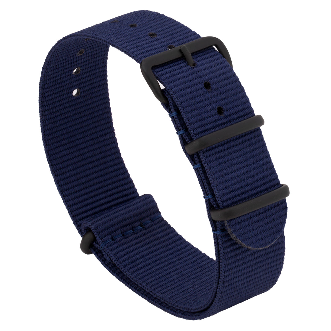 Ballistic Nylon Military Strap | Navy Blue PVD
