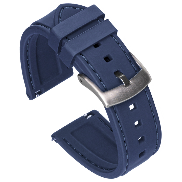 Classic Silicone Quick Release | Navy / Navy Stitching