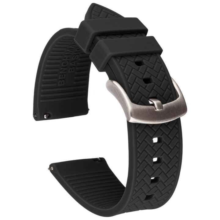 Herringbone Pattern Silicone Quick Release | Black