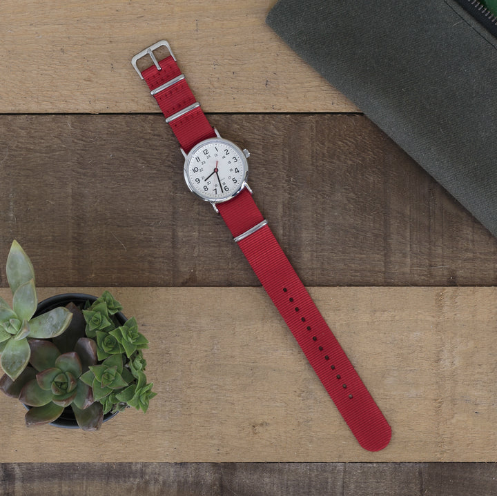 red-ballistic-nylon-nato-watchband-on-watch