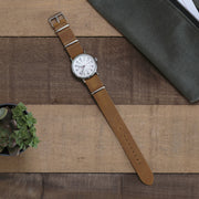 sand-oiled-leather-nato-watchband-on-watch