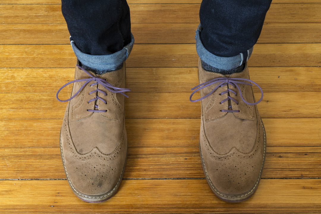 Thin Waxed Cotton Laces (2 Pairs) | Eggplant