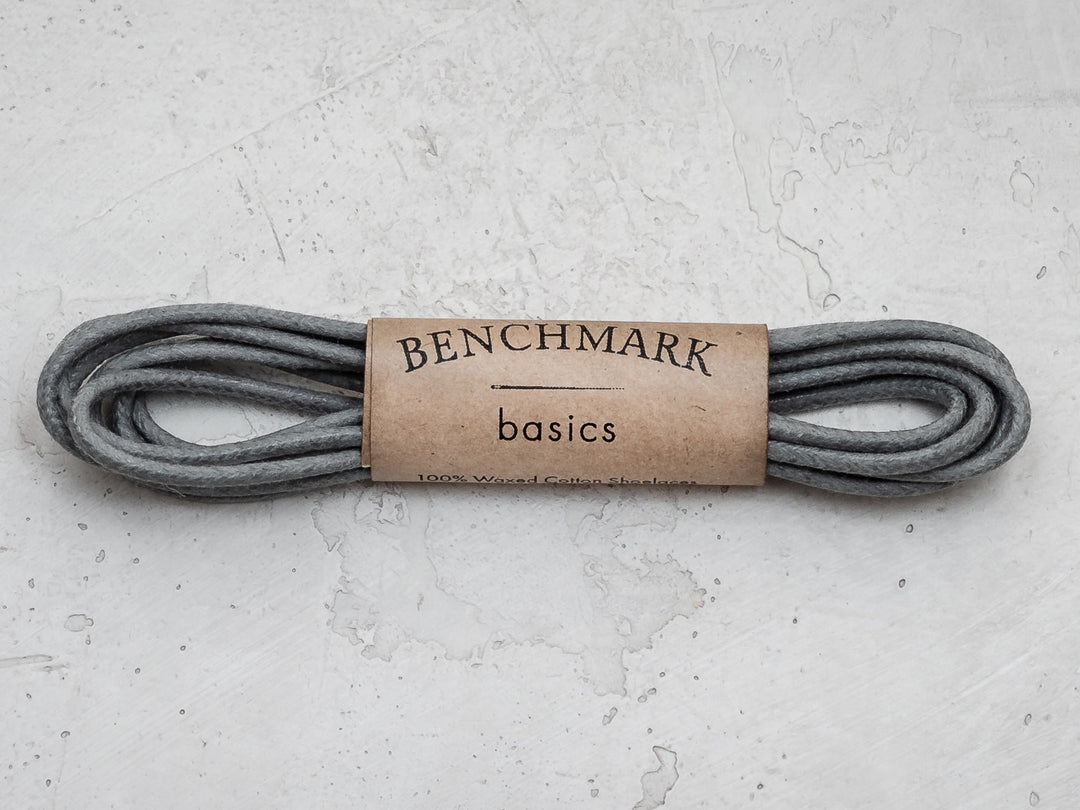 Extra Thin Waxed Cotton Laces (2 Pairs) | Slate Grey