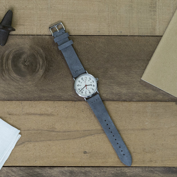 slate-gray-suede-watchband-on-watch