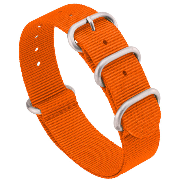 Orange Ballistic Nylon Zulu Watch Band – Benchmark Basics