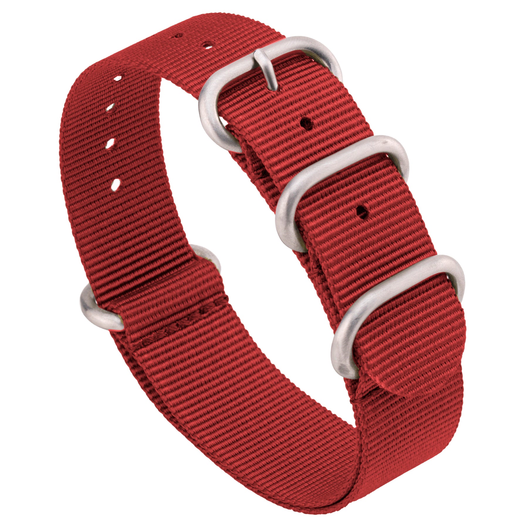 Zulu strap 5-ring Black, Red and Green 