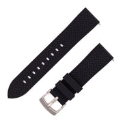 Herringbone Pattern Silicone Quick Release | Black